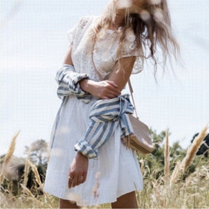 MADEWELL Geo Lace Dress Size 6